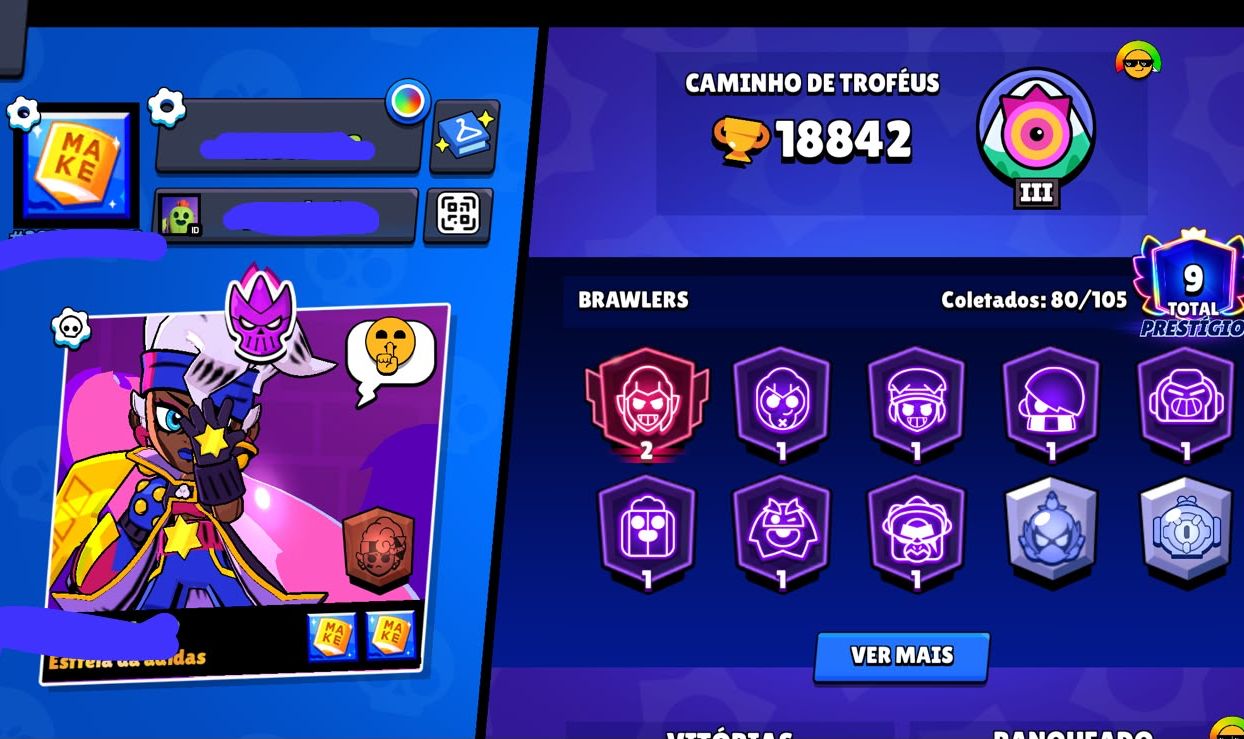 [ PROMOÇÃO ! CONTA DE BRAWL STARS 18K DE TROFÉUS | 80 BRAWLERS]