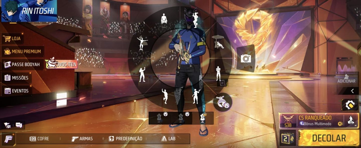 CONTINHA TOP! AK, M4A1, UMP NV.5, CALÇA ANGELICAL, BLUE LOCK, MÁSCARA DO THURZIN
