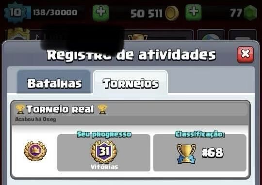 UP DE CONTAS CLASH ROYALE