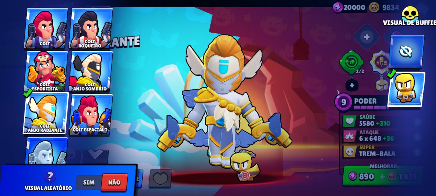Brawl Stars Conta Avançada | 20.569 Troféus | 6 Hipercargas