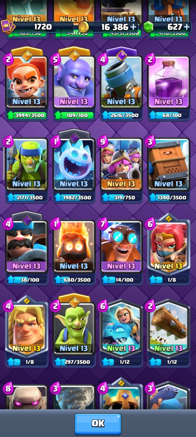 Conta Clash Royale 14500 troféus