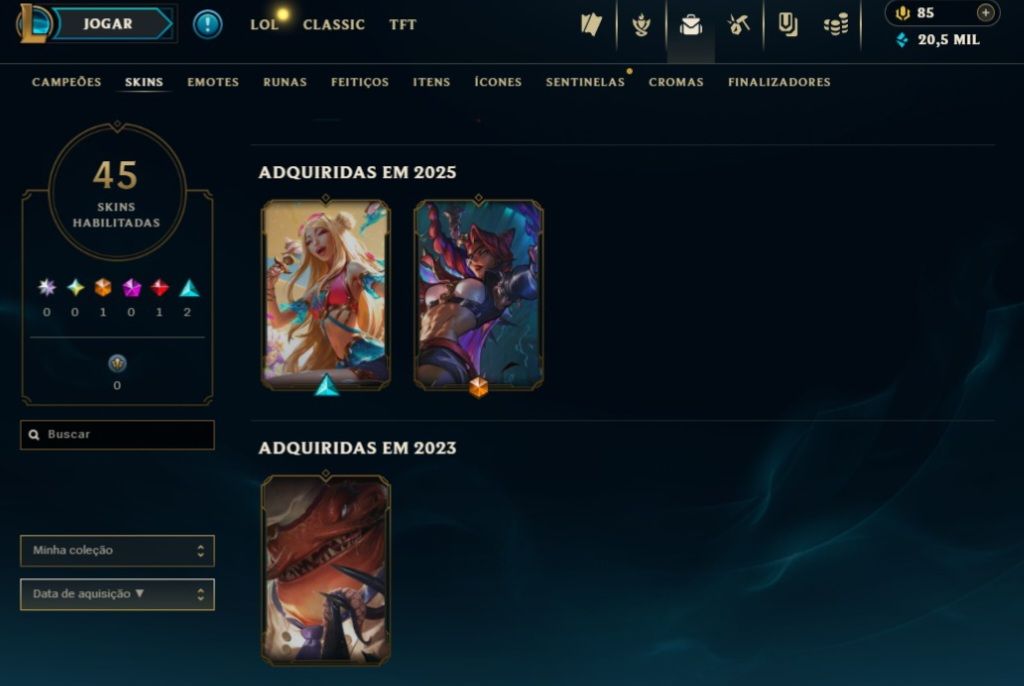 Conta valorant, lol, wild rift e tft