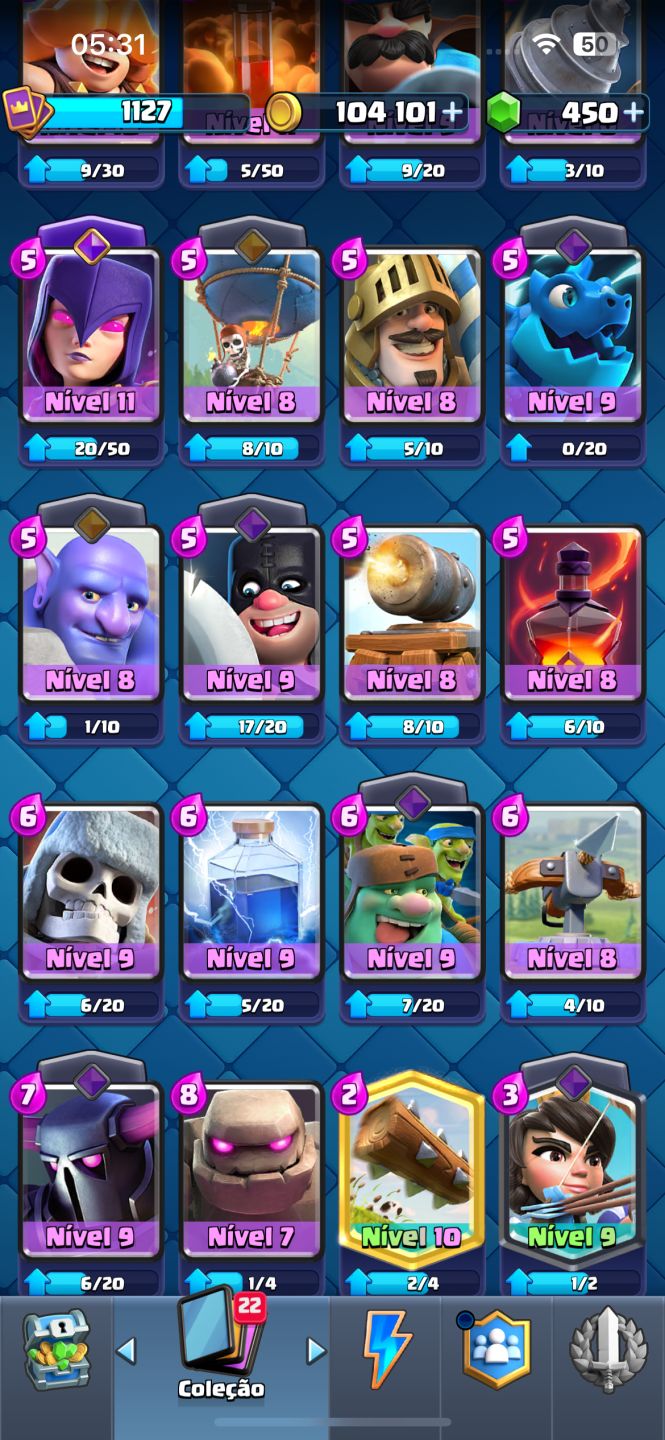 Conta Clash Royale | Rei 12 | 6.594 Troféus | Muitas Lendárias | 118/123 Cartas