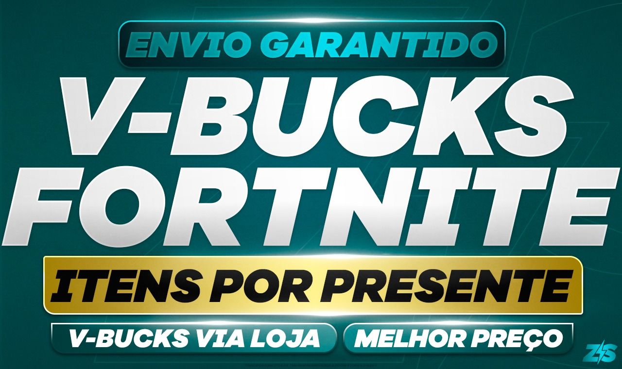 V-bucks Fortnite Via Presente/Loja - Leia a Descriçao | Itens da Loja |
