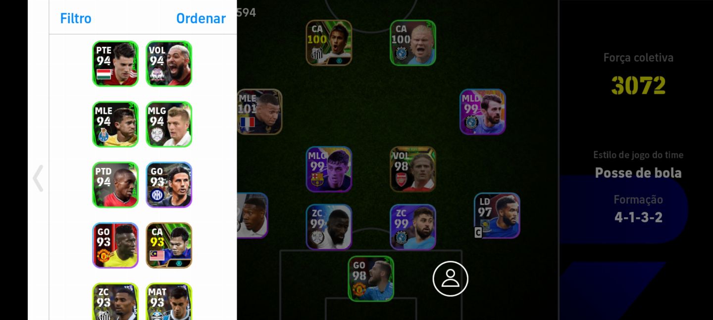 CONTA EFOOTBALL COM MBAPPE 101 e PETIT