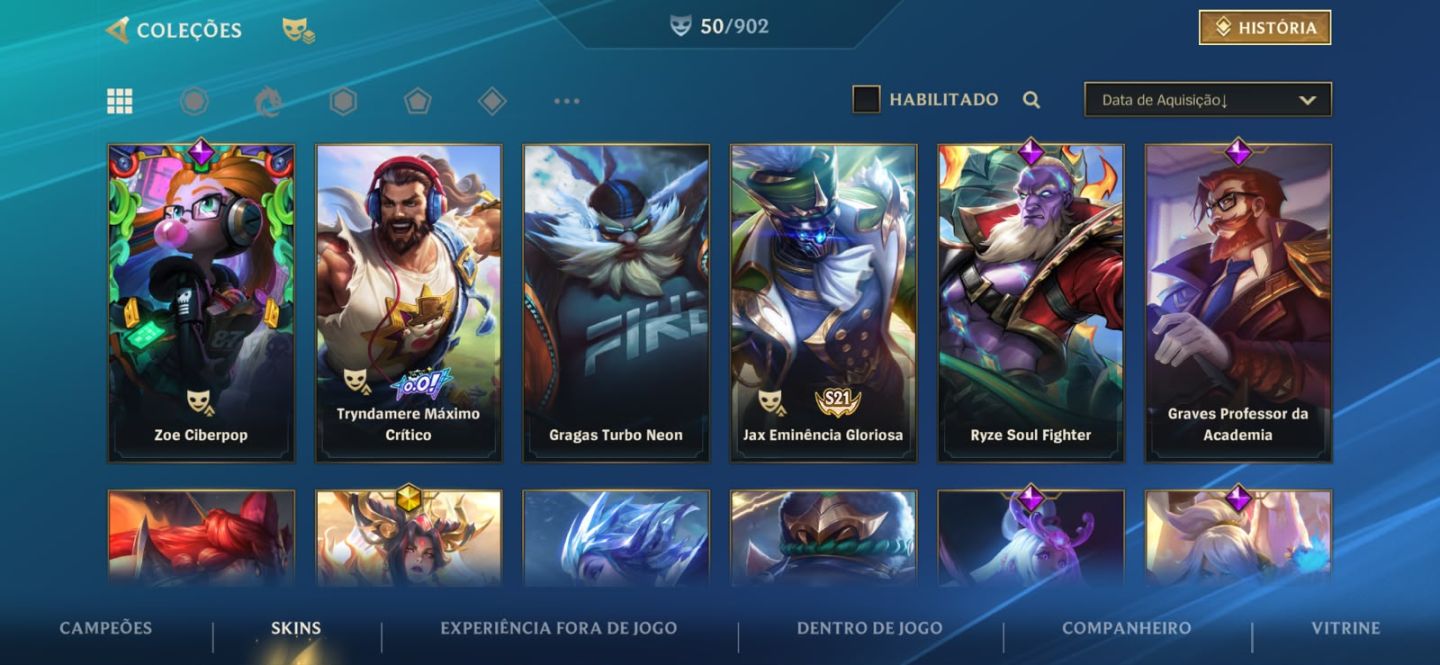 Conta WILD RIFT - Main/Mono Katarina + 50 Skins (metade fadinha e masc)