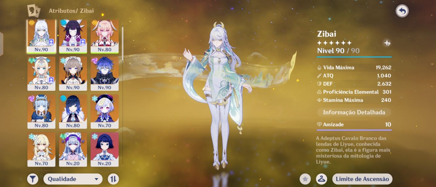 Conta Genshin AR56 - 4 Times (2 Lunar + 2 Stellar)