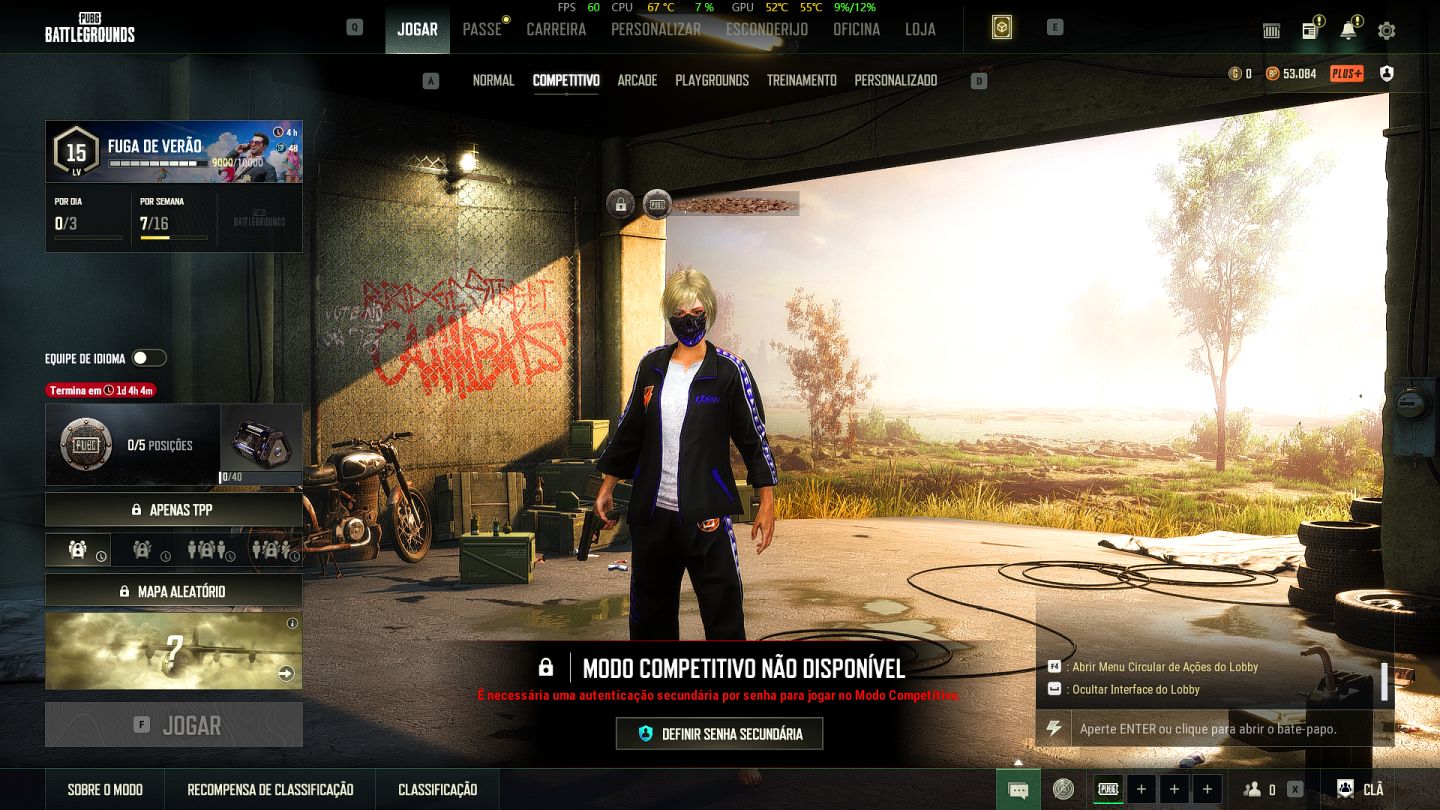 CONTA PUBG STEAM - NIVEL 80 - OTIMA PARA PARTIDAS RANKEADAS