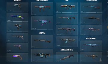 Conta de valorant com skins de facas e vandal