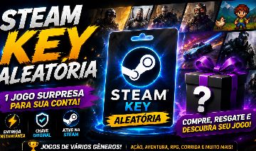 Chave Steam Aleatória Original | Resgate Imediato