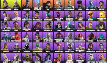 Conta com Mais de 82 Skins - Sub Commander - Trace - Drop Dee - Homer Simpson