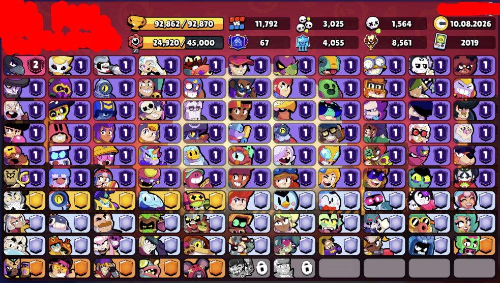 SKINS/ICONES MUITO RARAS I QUASE MAXIMIZADA I 97K DE TROFEU I PEAK MESTRE