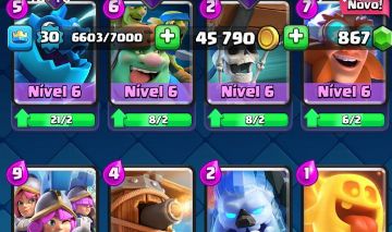 CONTA CLASH ROYALE NIVEL 30