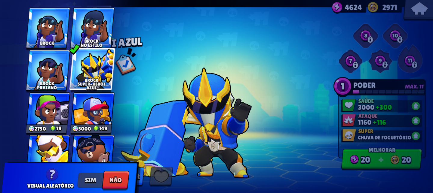 BRAWL STARS | MUITOS PERSONAGENS + SKINS + BRAWL PASSES