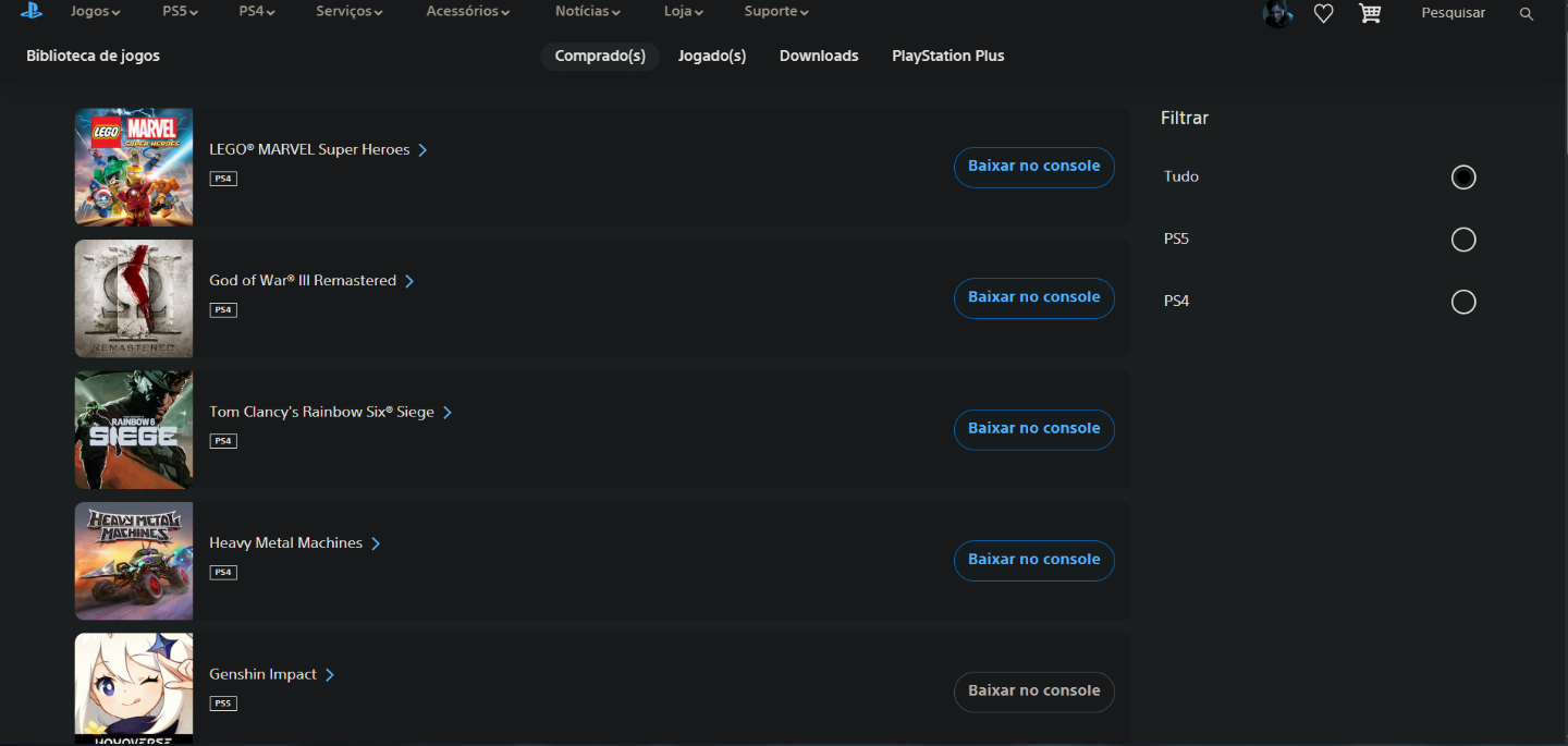 CONTA PSN - 21 JOGOS | LVL 240+ | 15 PLATINAS | TLOU2 + GOW + HORIZON...