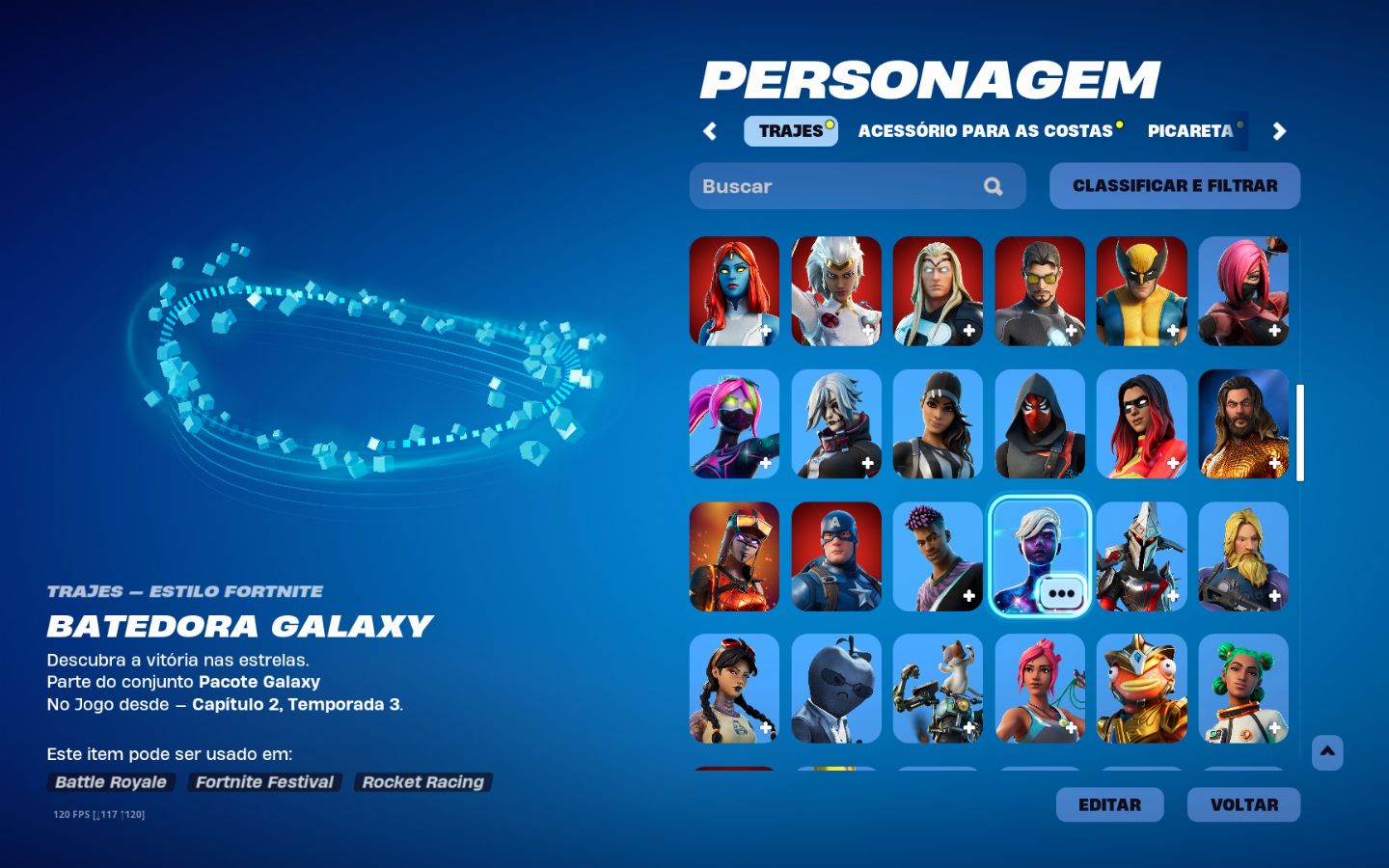 Conta Fortnite com salve o mundo ZERADO E FUNDADOR n aceito trocas, apenas venda
