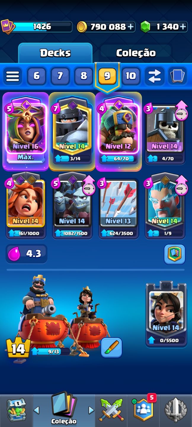 Conta Clash royale MUITO boa preço negociável