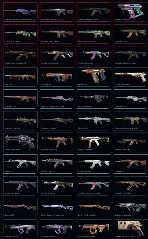 PROMOÇÃO CONTA COM 234 SKINS E 20 FACAS +100K GASTOS EM VR