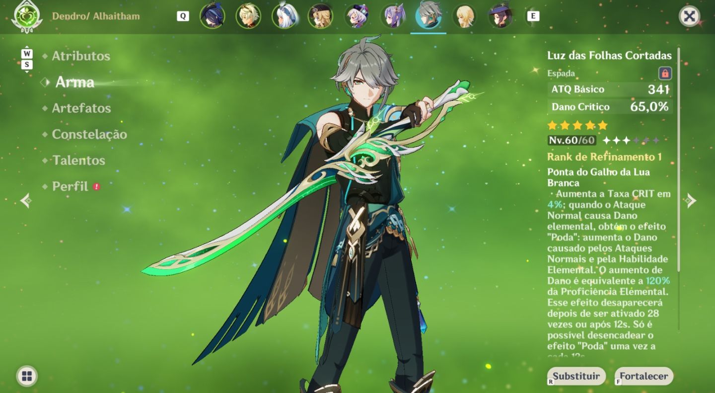CONTA GENSHIN IMPACT RANK 55 CONTA COM CLORINDE C2R2 + ABSOLVIÇÃO R2