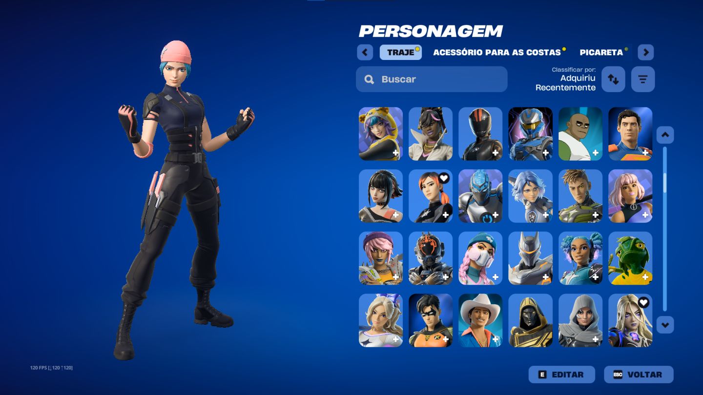 Conta com passes antigos e skins raras (Fortnite)