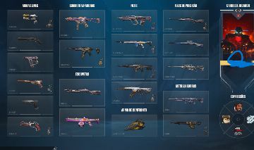 Conta de valorant Skin de vandal faquinhas de passes operator revolve