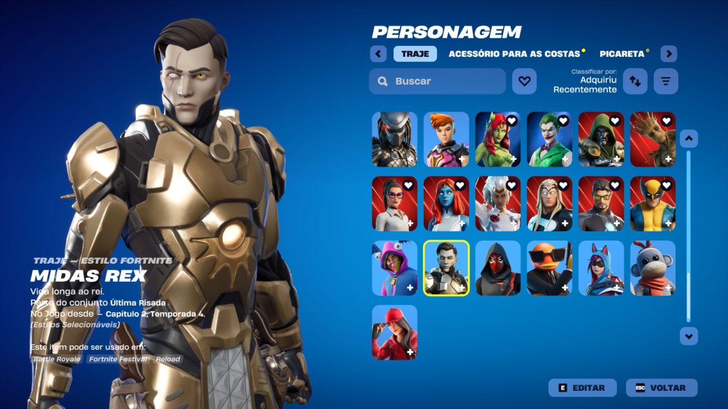 Conta de Fortnite com 95 Skins | Wolverine | Promoção!