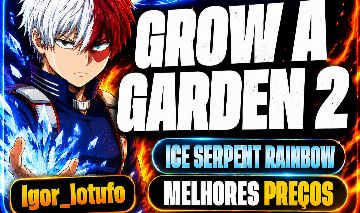 (RAPIDO) GROW A GARDEN 2 ROBLOX - ICE SERPENT RAINBOW - PETS E SEMENTES