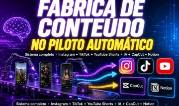 Fábrica de Conteúdo no Piloto Automático, simples e direto.