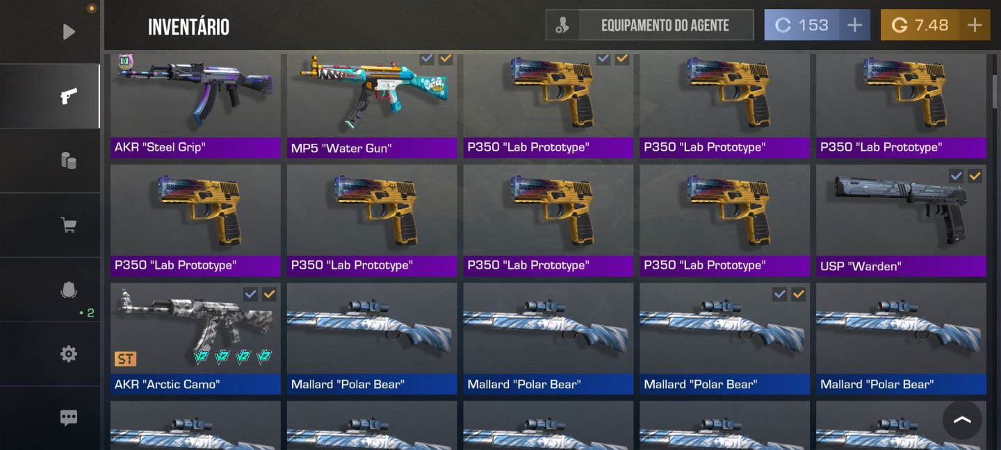Conta de Standoff 2 com faca, luva, clã e muito mais