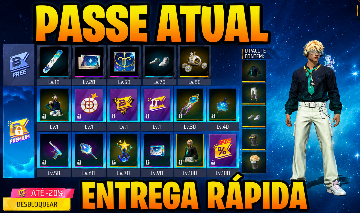 PASSE DE ELITE BOOYAH PREMIUM FREE FIRE ENTREGA RÁPIDA! VIA ID SEM ADICIONAR