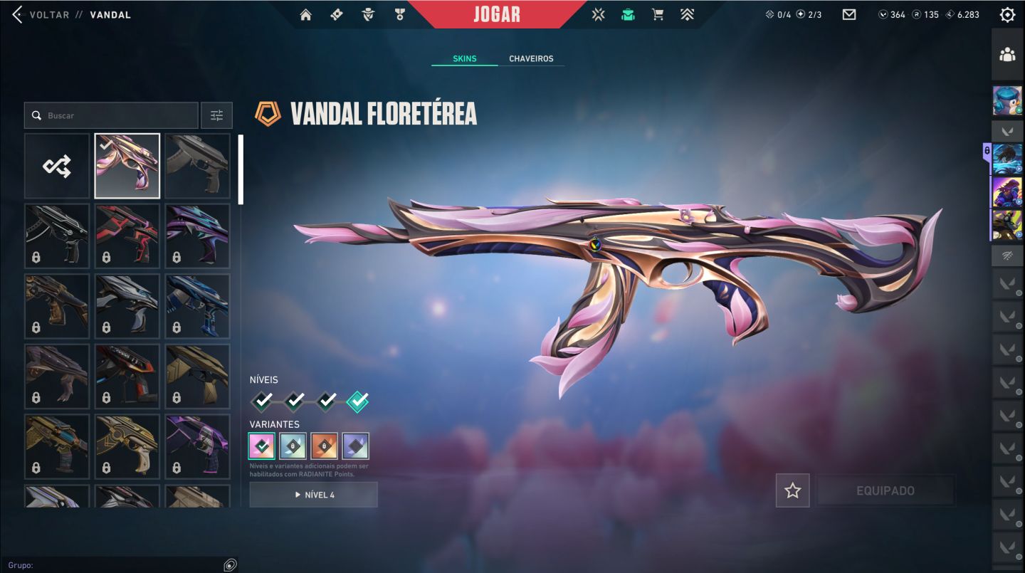 Conta Valorant com skins premium