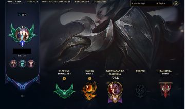 Conta Lol LVL 387 Diamante Flex Honra 5 125+ Skins Full Champs 800R$ Gastos