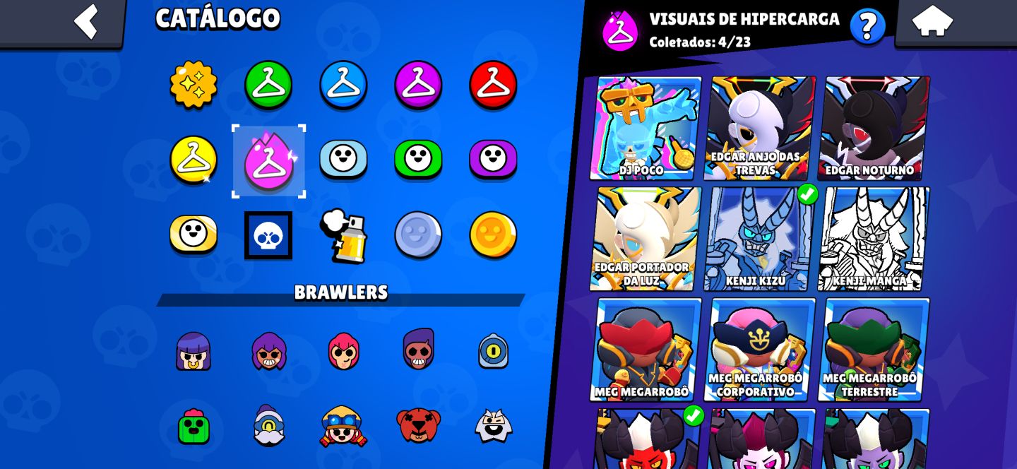 BRAWL STARS | 46.800 TROFÉUS | 107 BRAWLERS | 322 SKINS (PRA SAIR HOJE !!!!)