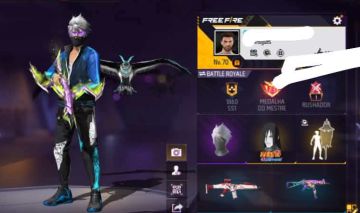 Conta Free Fire Nível 70 | Evolutiva | Calça Anjo | +400 Peitas