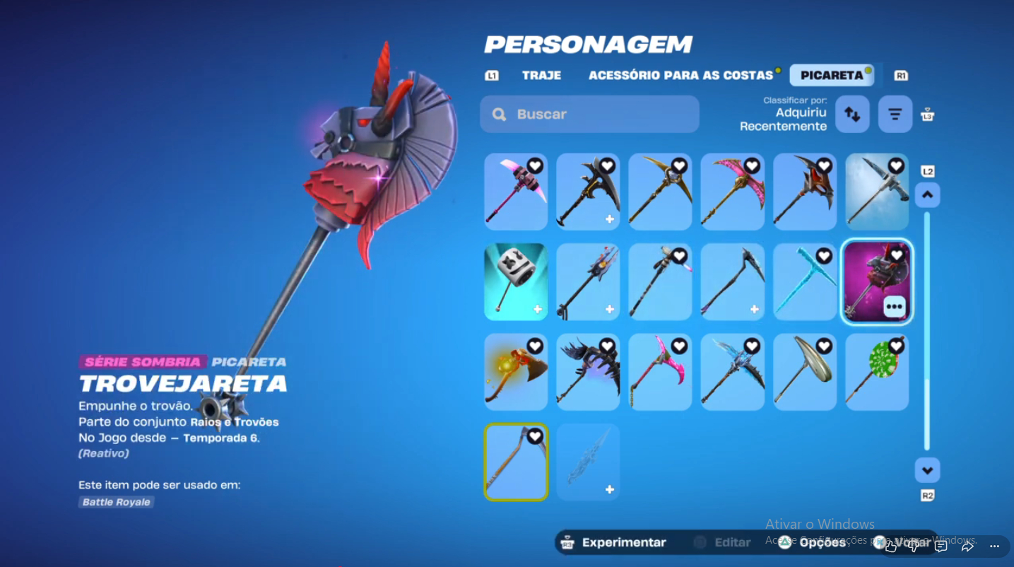 Conta Fortnite + Salve o Mundo OG (com Travis, Neymar e etc...) + 1.400 Vbucks