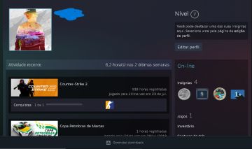 CS2 PRIME + MEDALHAS