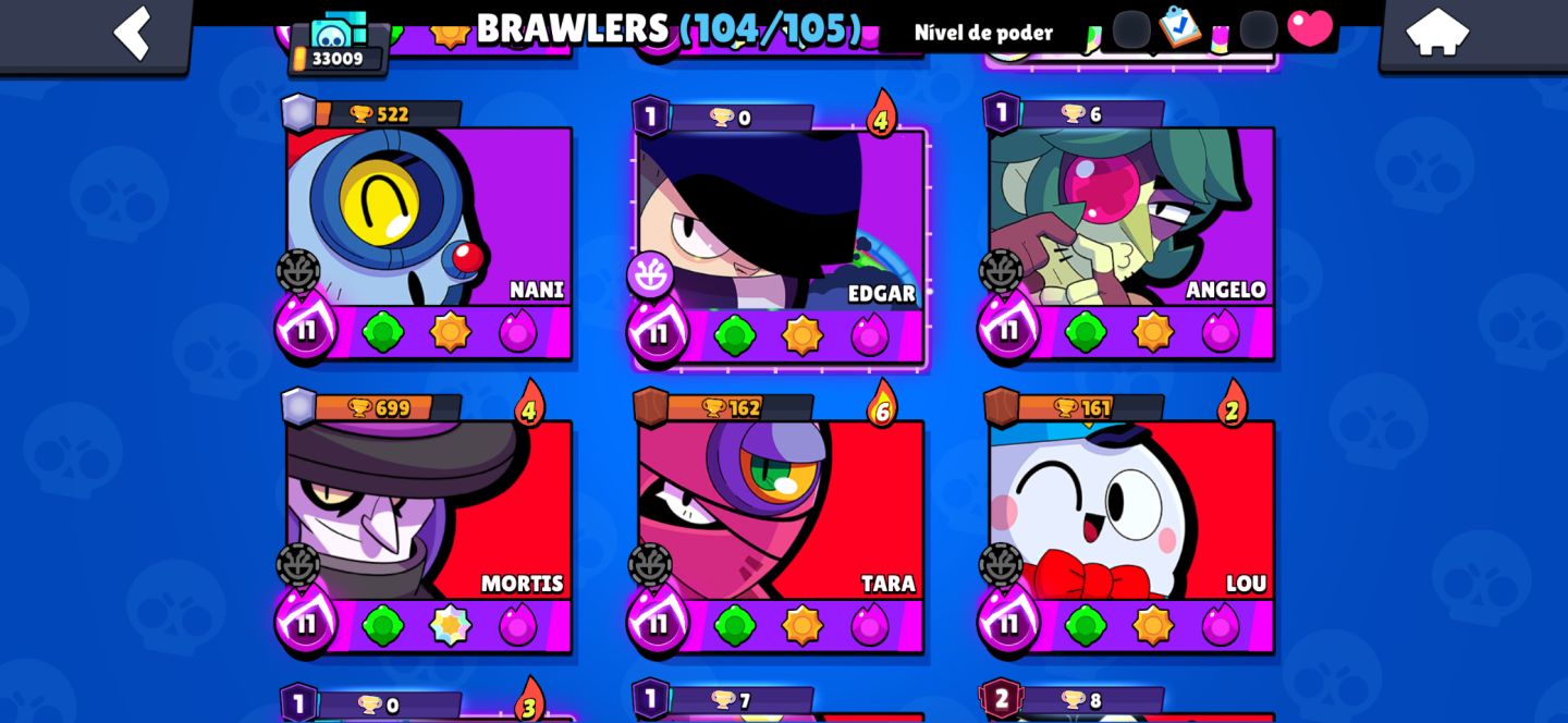Conta Brawl stars gemada e antiga!!