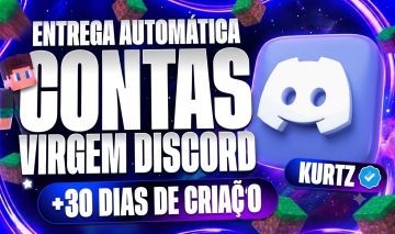 CONTA +30 DIAS DISCORD VIRGEM + BRINDE !!