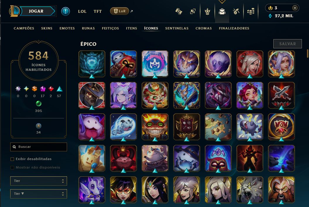 CONTA LEAGUE OF LEGENDS FULL ACESSO- 376 SKINS - LEVEL 704 INCLUINDO SKINS VAVA