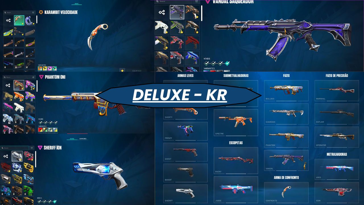 ENTREGA AUTOMATICA / CONTAS DE VALORANT COM SKINS / MELHORES PREÇO DO MERCADO!