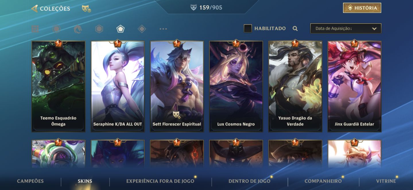 Conta de wild rift ótima pra pro players