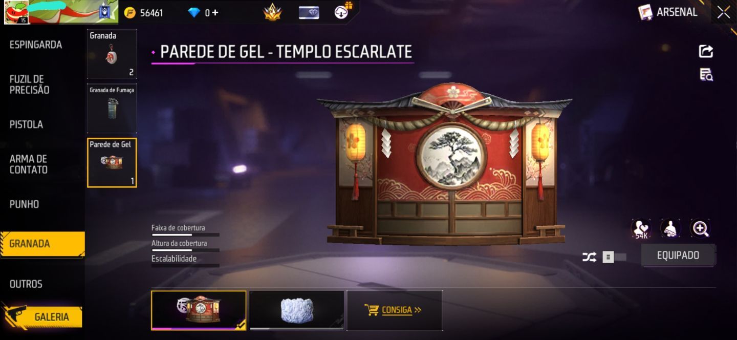 CONTA FREE FIRE COM CONJUNTO DAMA ESCALARTE | AWM ATRIBUTADA | CARTÃO DE TROCA