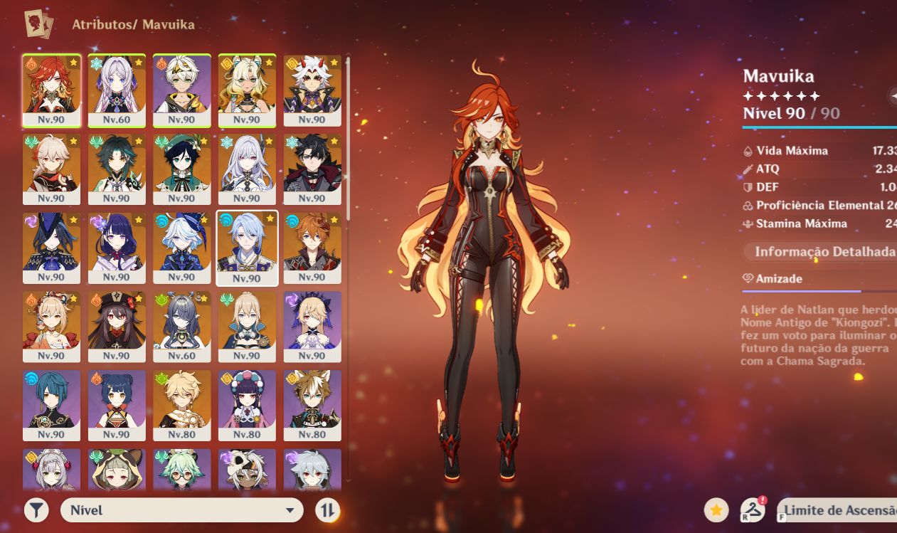 Conta Genshin | 17 T5 e 5 Armas Limitadas - Skirk, Xilonen, Mavuika, Citlali e +