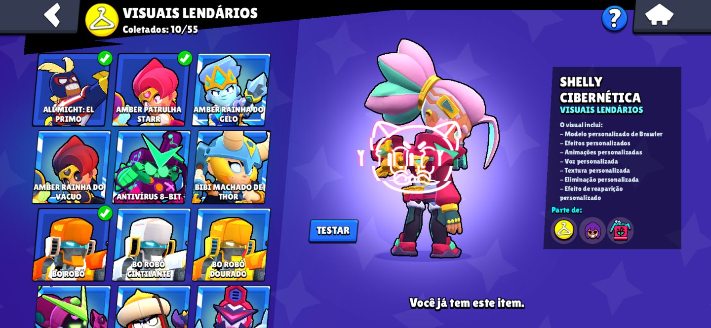 TODOS OS BRAWLERS, 2019, 250 SKINS, 33 FULL