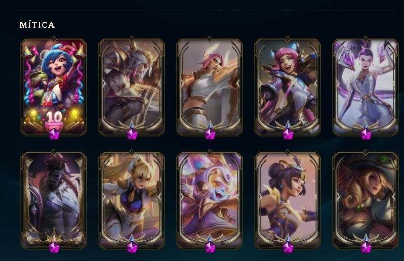 CONTA LOL 2013 | 721 SKINS + JINX EXALTADA GACHA + 17 PRESTÍGIO | FULL ACESSO
