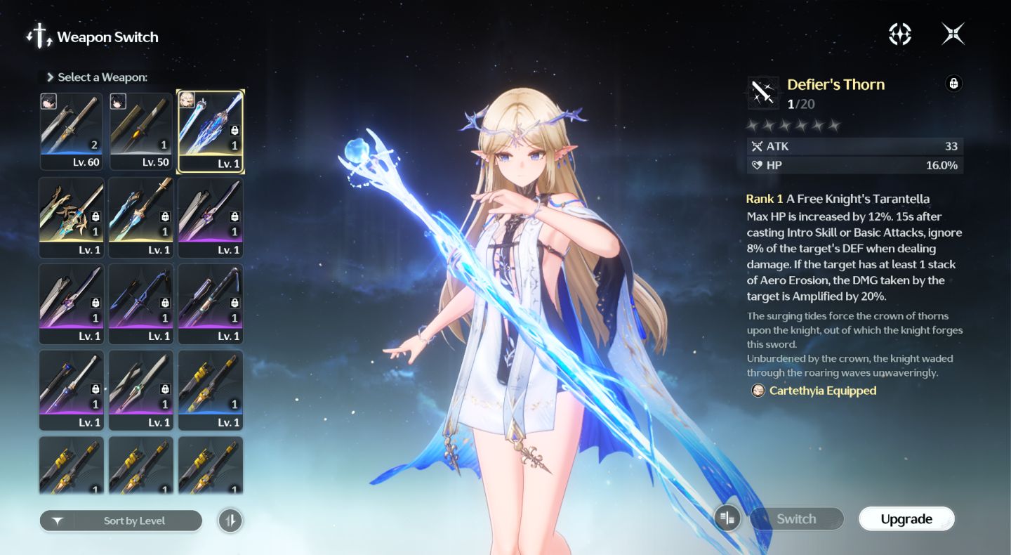 CARTETHYIA S5 + ARMA ASSINATURA - WUTHERING WAVES