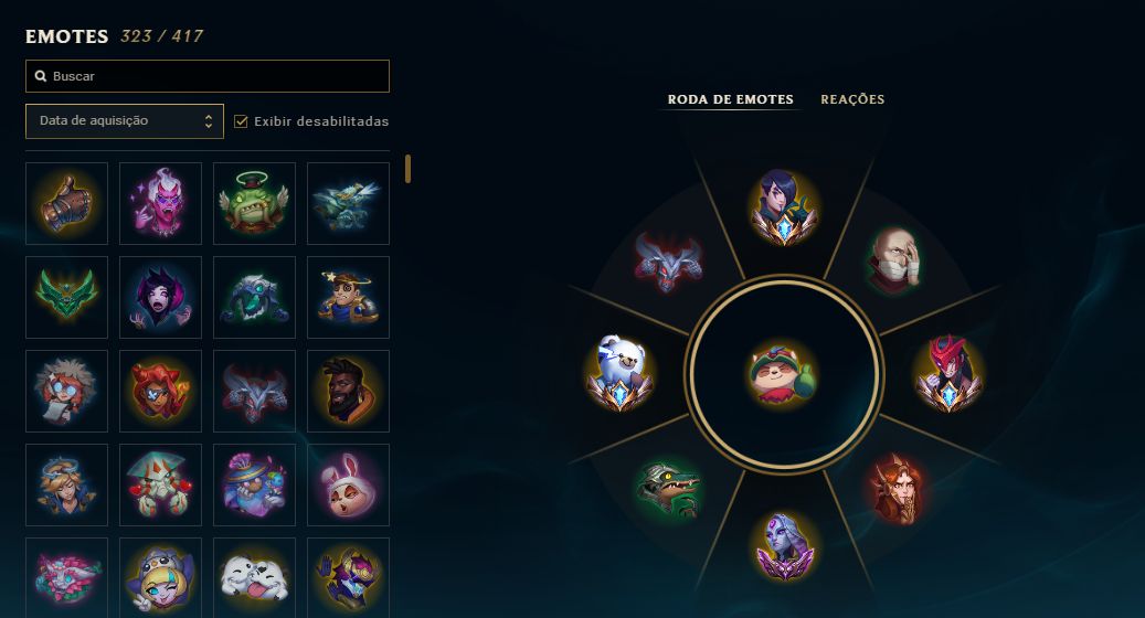 Conta League of Legends - 3 Emote Challenger e 802 Skins