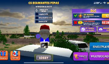 Conta de CS diamante pipas
