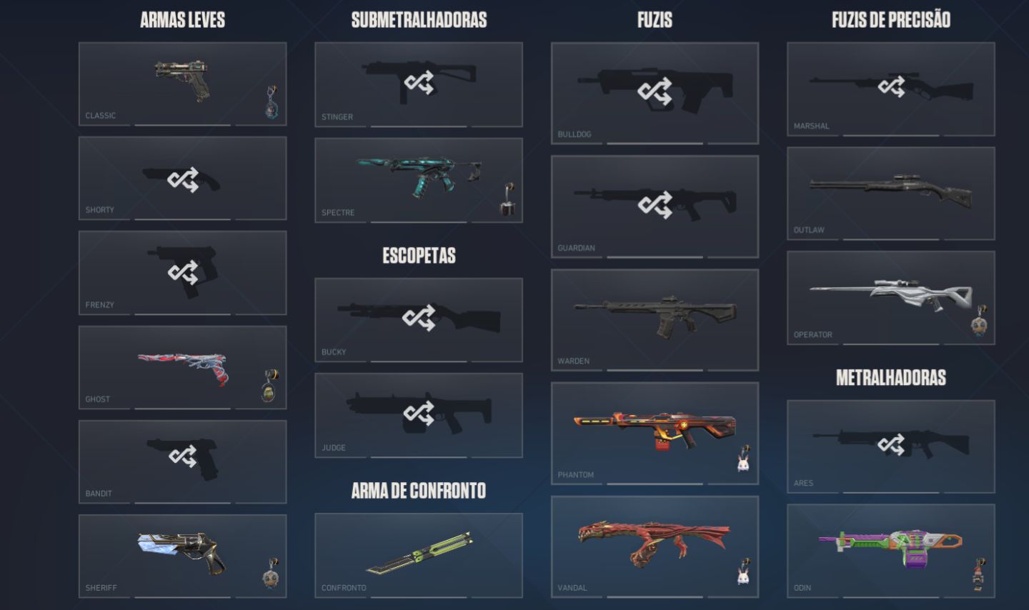 Conta Valorant 11 SKINS - NIVEL 390+ ( RANK GOLD )