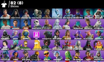 Conta Fortnite 82 SKINS/LADY WINDFROST/ CLUSTER / JUICE WRLD/ GLACIAL DUMMY